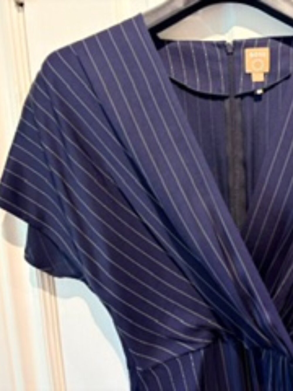 BOSS Navy Pinstripe Dress Size 6